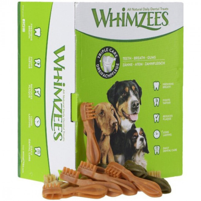 Натуральні ласощі для собак Whimzees Toothbrush S,M,L Натуральні ласощі для собак Whimzees Toothbrush S,M,L