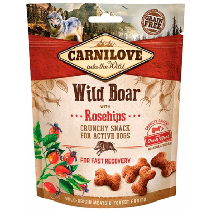 Смаколики Carnilove Crunchy Wild Boar with Rosehips Смаколики Carnilove Crunchy Wild Boar with Rosehips