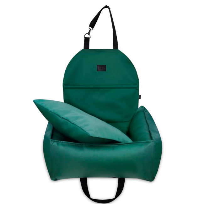 Автокрісло для собаки RELAXED leather green Автокрісло для собаки RELAXED leather green