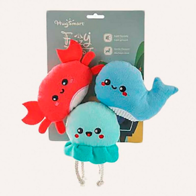 Набір іграшок для собак HugSmart - Ocean Pals Sea Creatures Набір іграшок для собак HugSmart - Ocean Pals Sea Creatures