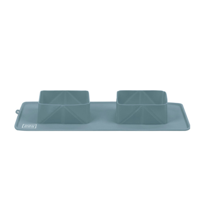 Складна миска для котів та собак "Waudog Silicone" 38,5х23х5см Складна миска для котів та собак "Waudog Silicone" 38,5х23х5см