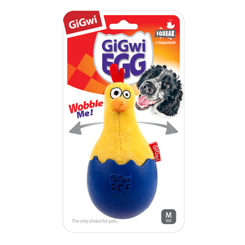 GiGwi Курча- неваляшка з пищалкою GiGwi Курча- неваляшка з пищалкою