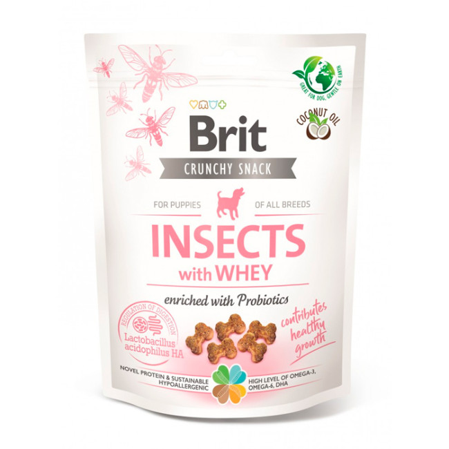 Снек BRIT Insects with whey PUPPY