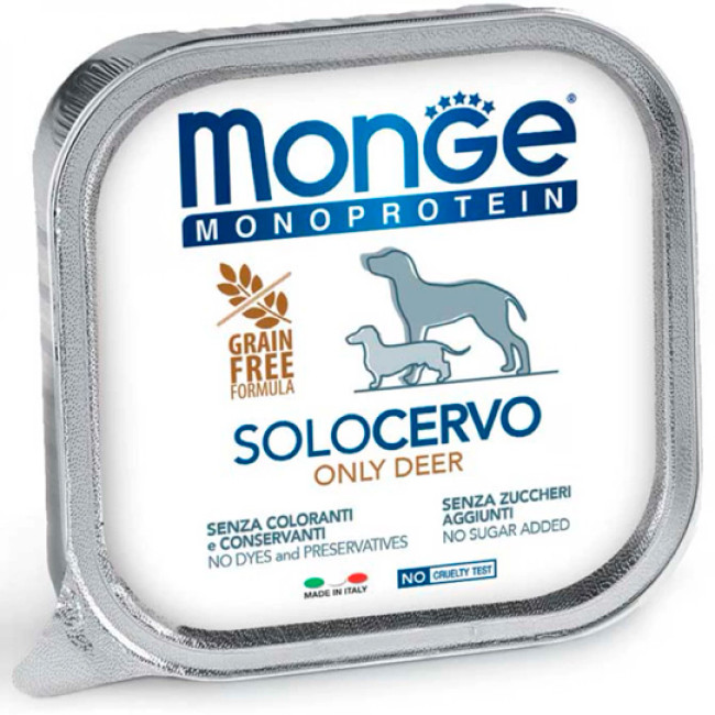 Monge dog корм Solo оленина 15...