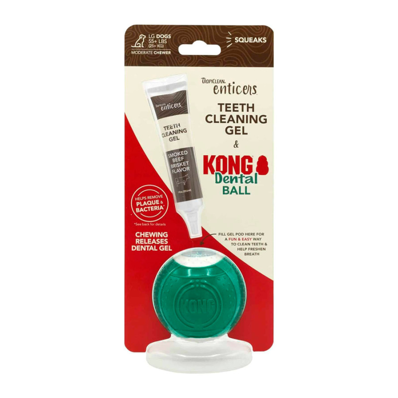 Tropiclean Fresh Teeth cleaning gel&kong dental ball Tropiclean Fresh Teeth cleaning gel&kong dental ball