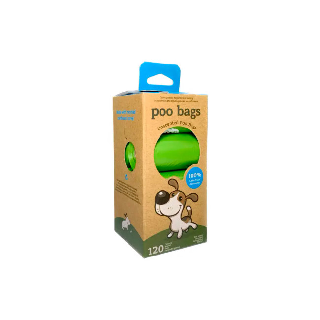 Poo bags 120шт (8 рулонів по 1...