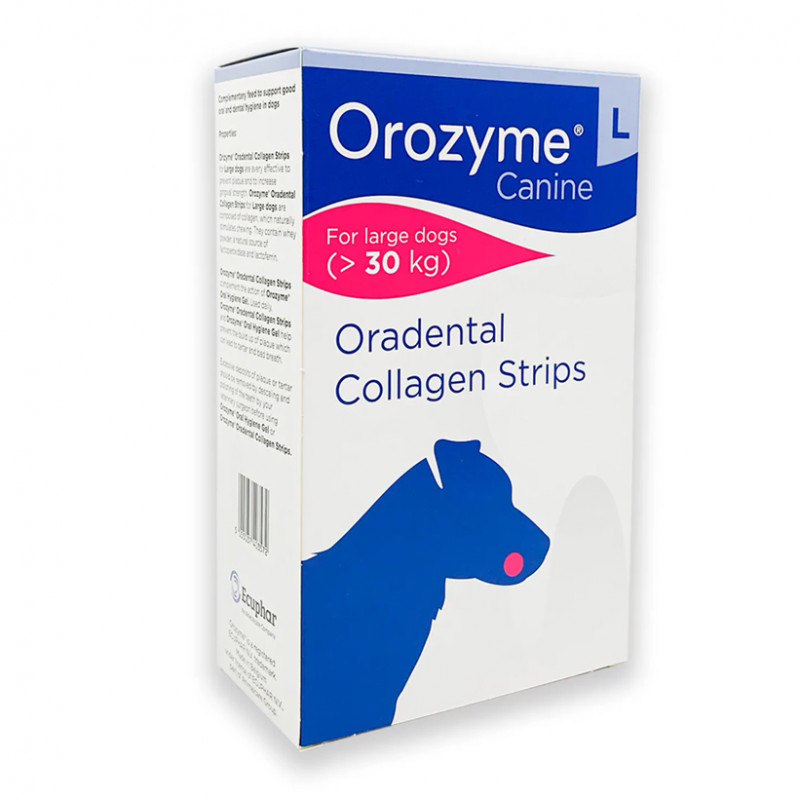Жувальні смужки Orozyme Canine для гігієни ротової порожнини собак L Жувальні смужки Orozyme Canine для гігієни ротової порожнини собак L