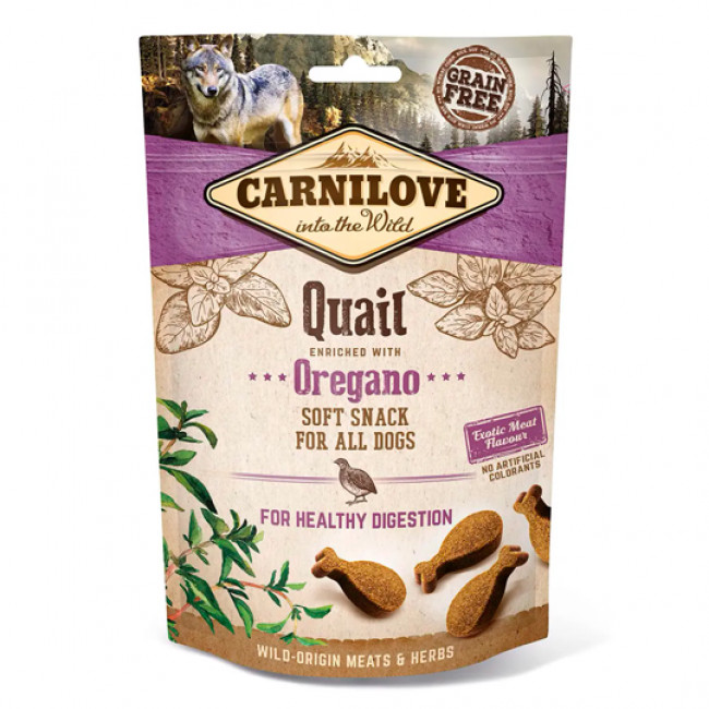 Снек CARNILOVE soft Quail OREGANO