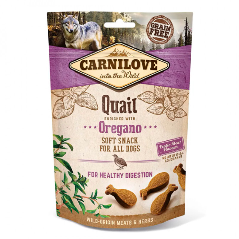 Снек CARNILOVE soft Quail OREGANO Снек CARNILOVE soft Quail OREGANO