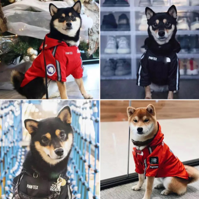 The Dog Face плащ червоний з чорним