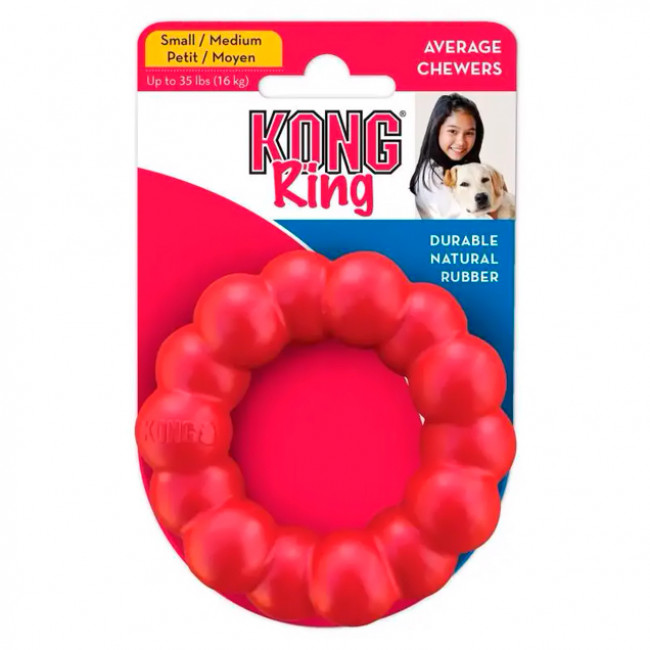 Жувальне кільце для собак KONG Ring M-L Жувальне кільце для собак KONG Ring M-L