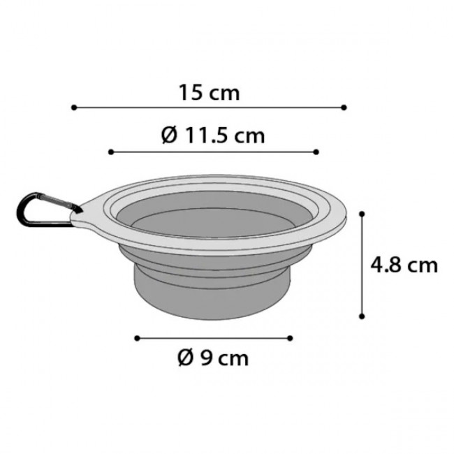 Flamingo travel bowl миска складна зелена Flamingo travel bowl миска складна зелена