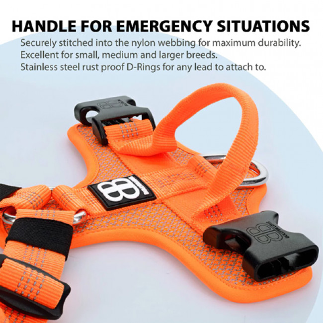 Шлея для собак BullyBillows Active Light - Orange (A) XS Шлея для собак BullyBillows Active Light - Orange (A) XS