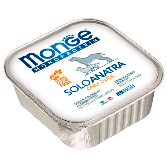 Monge dog Solo 100% качка 150 г Monge dog Solo 100% качка 150 г