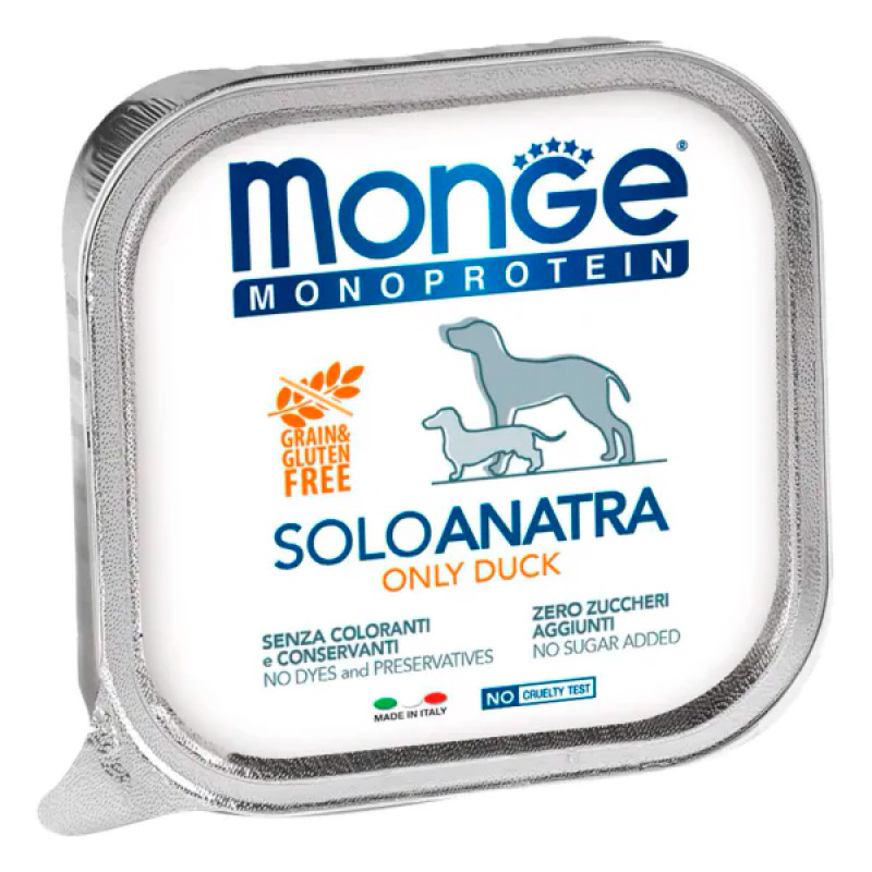 Monge dog Solo 100% качка 150 г Monge dog Solo 100% качка 150 г