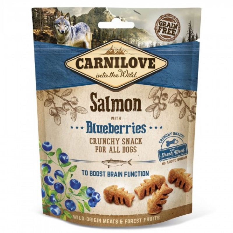 Снек CARNILOVE crunchy SALMON BLUEBERRIES Снек CARNILOVE crunchy SALMON BLUEBERRIES
