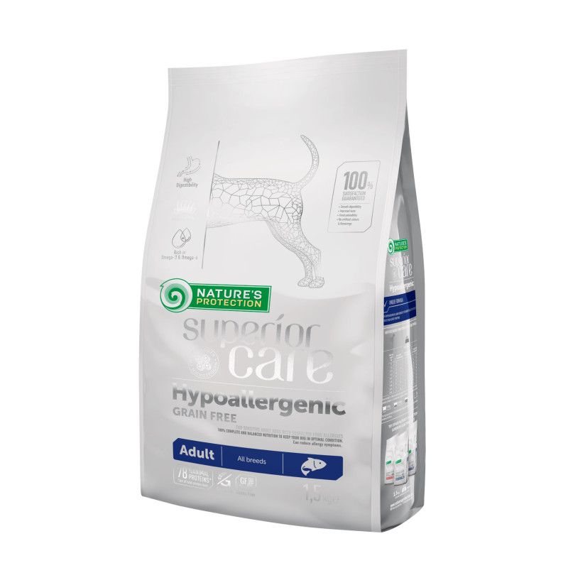 Корм для собак всіх порід гіпоалергенний беззерновий Nature's Protection Superior Care 1,5 кг
