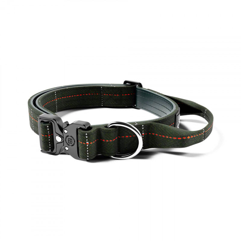 Нашийник для собак BullyBillows 2.5 cm Tweed Combat - Forest Green Нашийник для собак BullyBillows 2.5 cm Tweed Combat - Forest Green
