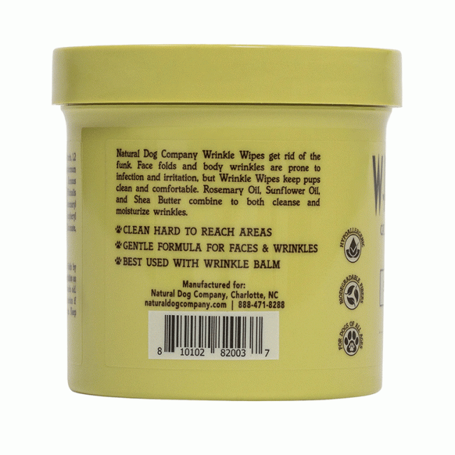 Серветки для складочок Natural Dog Company Wrinkle Wipes 50шт Серветки для складочок Natural Dog Company Wrinkle Wipes 50шт