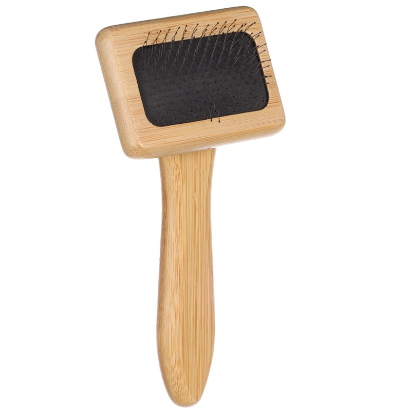 Flamingo Bamboo Щітка-пуходерка для собак S, 15.3×6.8 см