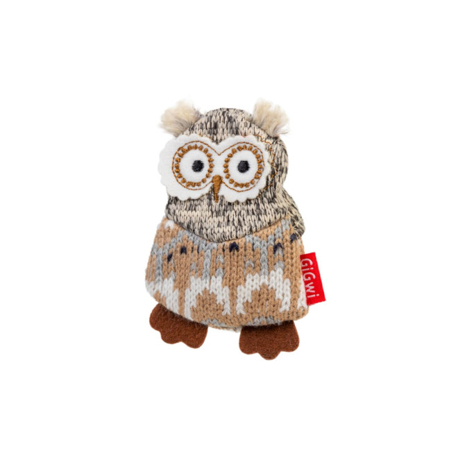 Іграшка для собак Сова з пищалкою GiGwi Plush