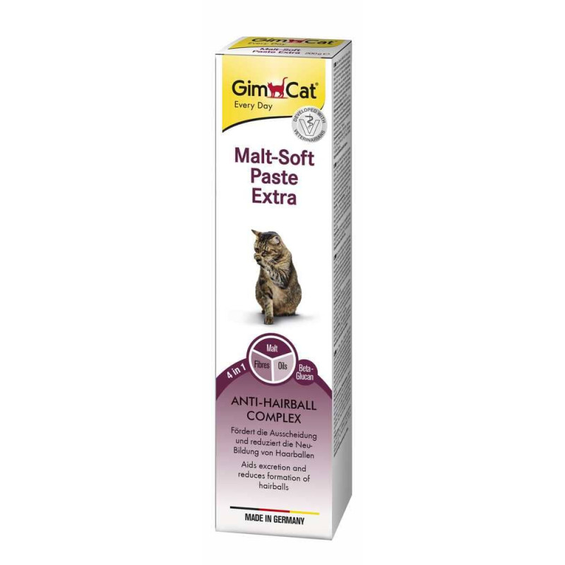 GimCat Malt-Soft Extra - паста для виведення шерсті зі шлунку котів 50г GimCat Malt-Soft Extra - паста для виведення шерсті зі шлунку котів 50г