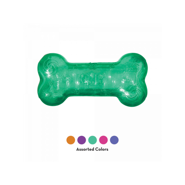 Kong Squeezz Crackle Bone Хрустка кістка