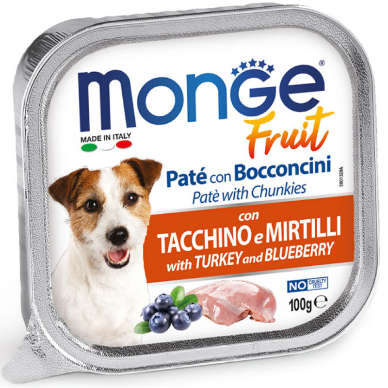 Monge dog fruit індичка чорниця 100 г Monge dog fruit індичка чорниця 100 г