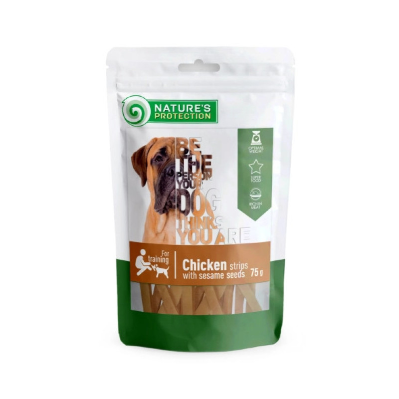 Nature's Protection Dog Snacks Chicken Strips With Sesame Nature's Protection Dog Snacks Chicken Strips With Sesame