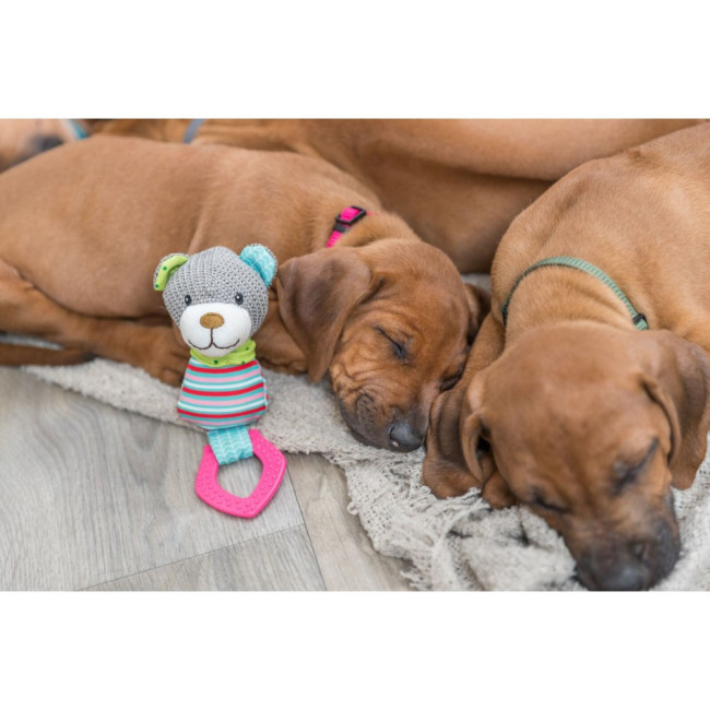 Іграшка Trixie Junior Ведмідь для собак, з кільцем зі звуком, 23 см (текстиль/плюш) Іграшка Trixie Junior Ведмідь для собак, з кільцем зі звуком, 23 см (текстиль/плюш)