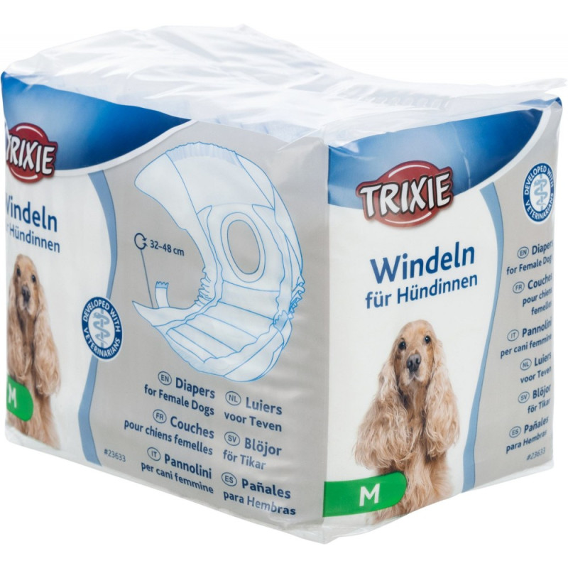 Підгузки Trixie для собак, M 32-48 см, 12 шт. Підгузки Trixie для собак, M 32-48 см, 12 шт.