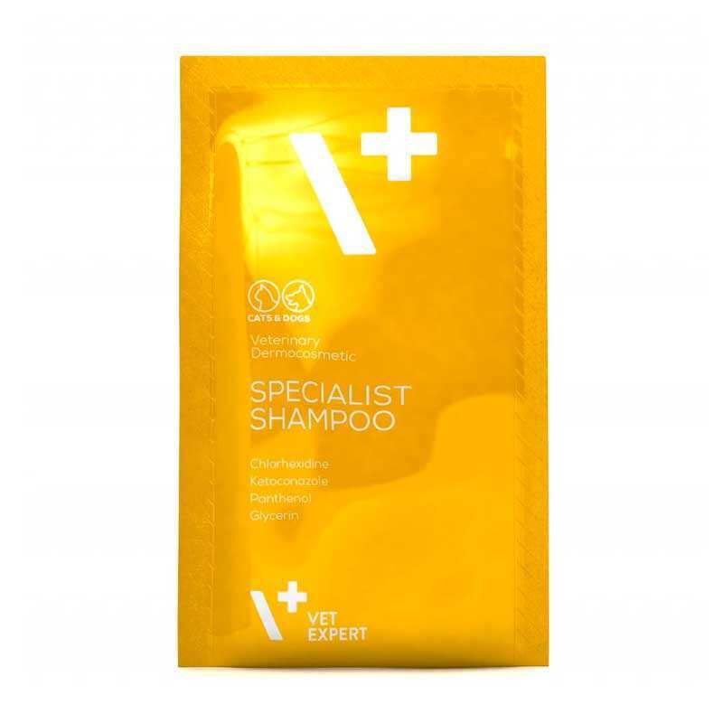 VetExpert Specialist Shampoo - Антибактеріальний шампунь з хлоргексидином котів та собак 15 мл VetExpert Specialist Shampoo - Антибактеріальний шампунь з хлоргексидином котів та собак 15 мл