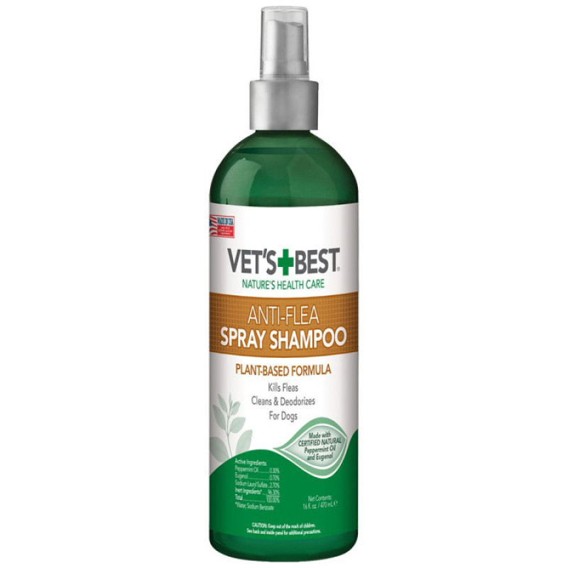 VET'S BEST Anti-Flea Easy Spray Shampoo - Шампунь-спрей від бліх для собак VET'S BEST Anti-Flea Easy Spray Shampoo - Шампунь-спрей від бліх для собак
