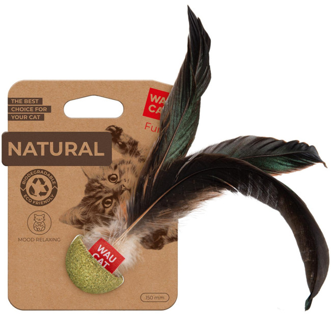 Іграшка для котів WAUCAT Fun Natural Неваляйка, 15 см Іграшка для котів WAUCAT Fun Natural Неваляйка, 15 см