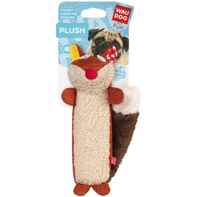 Іграшка для собак WAUDOG Fun Plush Лисиця, трикотаж, 18 см Іграшка для собак WAUDOG Fun Plush Лисиця, трикотаж, 18 см