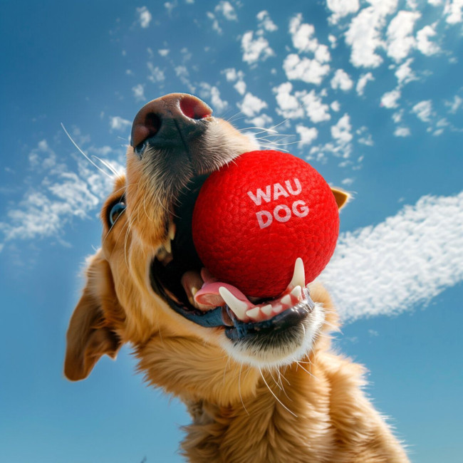 Іграшка для собак WAUDOG Fun Red Ball, спінений термопластичний поліуретан, 70 мм Іграшка для собак WAUDOG Fun Red Ball, спінений термопластичний поліуретан, 70 мм