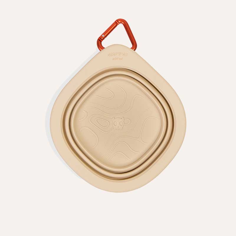 Дорожня складна миска для собак Zee.Dog - Go Bowl Biscotti, 600 мл