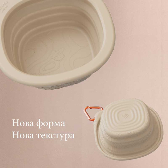 Дорожня складна миска для собак Zee.Dog - Go Bowl Biscotti, 600 мл